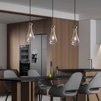 Crystal Raindrop Vintage Copper Pendant Light