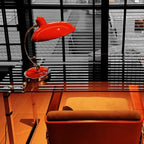 Danish Modern Bauhaus Metal Table Lamp