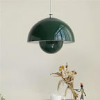 Bauhaus Vintage Flower Bud Metal Pendant Light