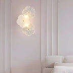 Decorative Petal Crystal Glass Wall Light