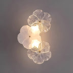 Decorative Petal Crystal Glass Wall Light
