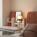 Equatore Modern LED Colored Glass Table Lamp for Bedroom