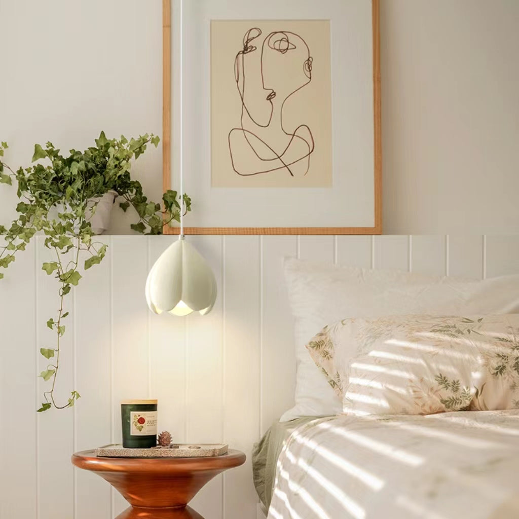 French Flower Bud Bedroom Pendant Light