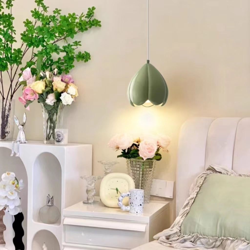 French Flower Bud Bedroom Pendant Light