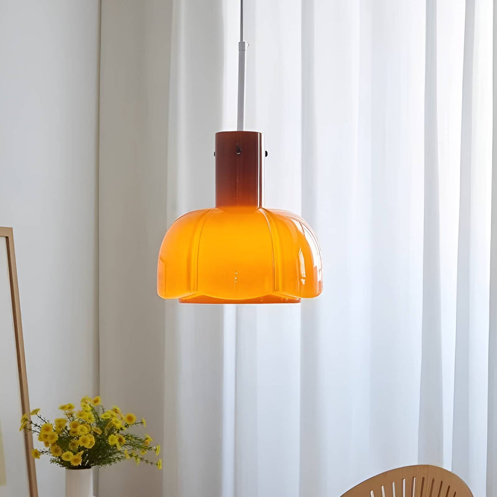 French Chic Tulip Glass Pendant Light