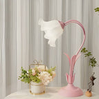 Art Nouveau Acrylic Lily Flower Table Lamp