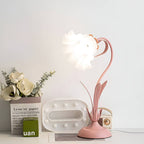 Art Nouveau Acrylic Lily Flower Table Lamp