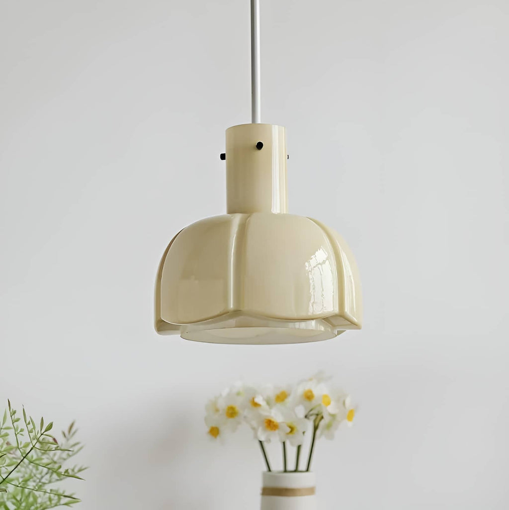 French Chic Tulip Glass Pendant Light