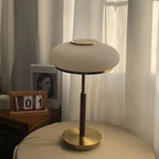 French Style Matsutake Glass Table Lamp