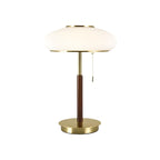French Style Matsutake Glass Table Lamp