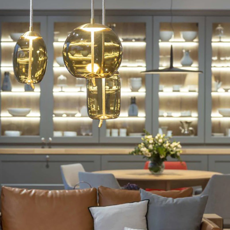 Glass Nordic Industrial Minimalist Pendant Light