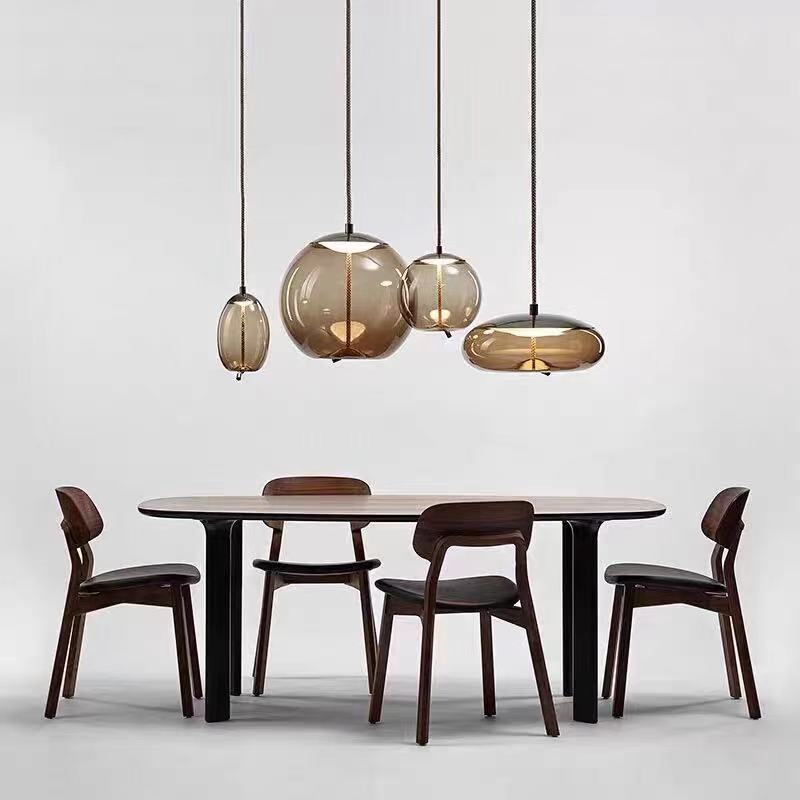 Glass Nordic Industrial Minimalist Pendant Light
