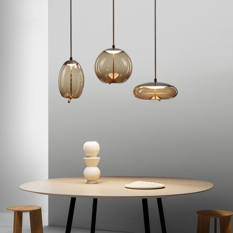Glass Nordic Industrial Minimalist Pendant Light