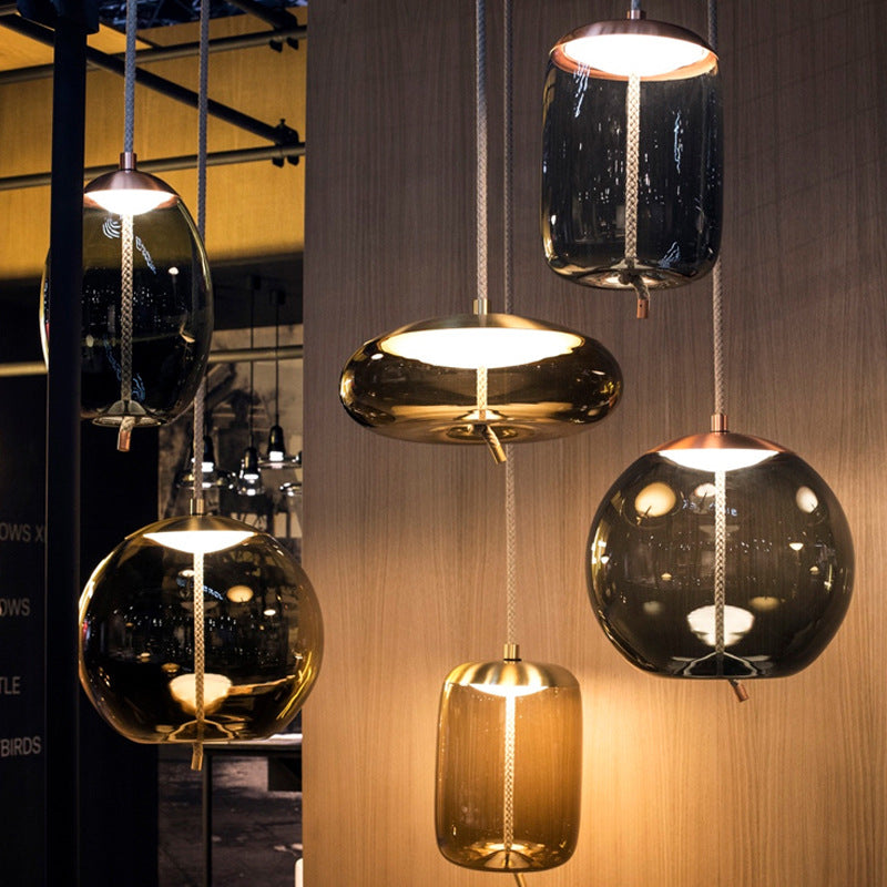 Glass Nordic Industrial Minimalist Pendant Light