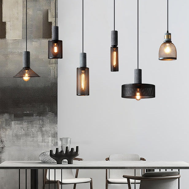 Industrial Style American Retro Cement Pendant Light