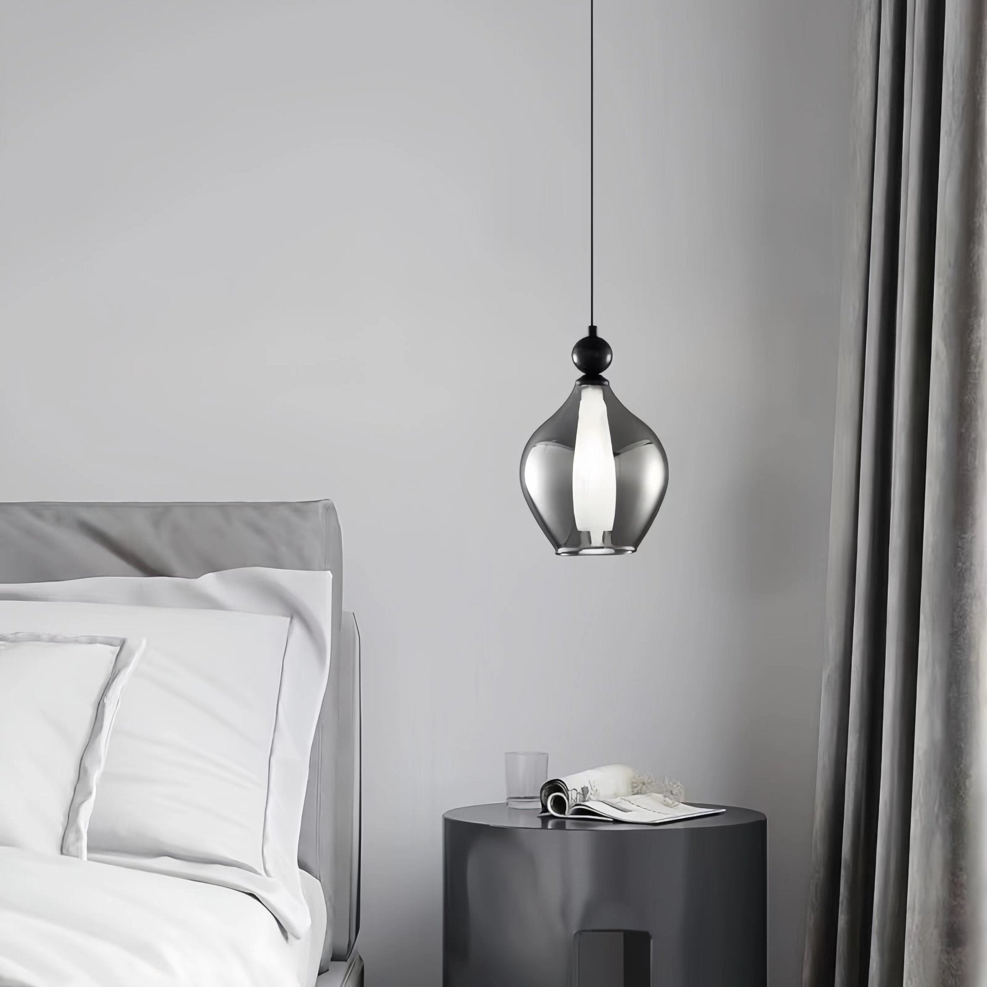 Italian Design Smoke Grey Pendant Light