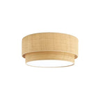 Japanese Style Simple Round Bamboo Ceiling Light