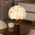 Japanese Lantern Wood Cloth Table Lamp