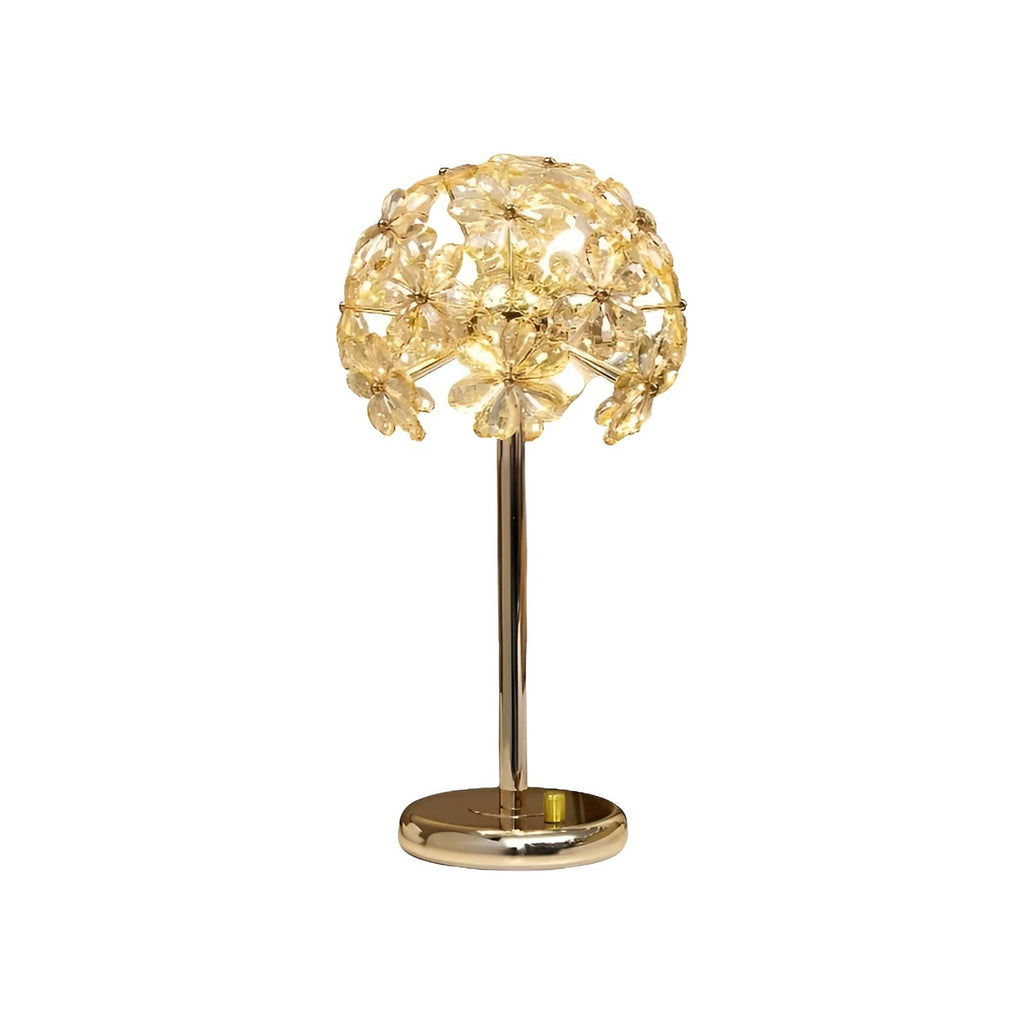 Luxury Dandelion Flower Crystal Table Lamp