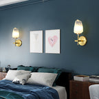 Luxury Glass Creative Copper Wall Light