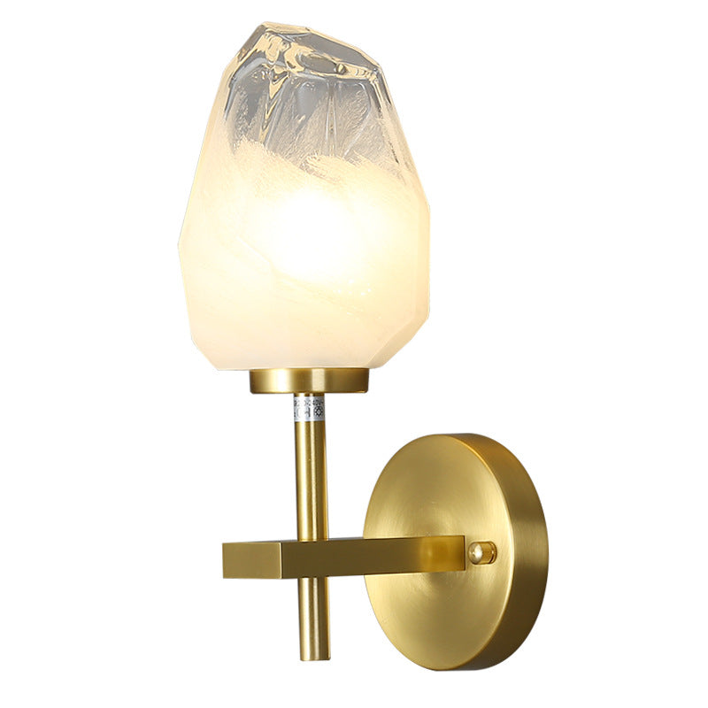 Luxury Glass Creative Copper Wall Light