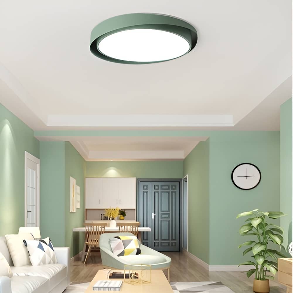 Macaron Colorful Metal Round Ceiling Lamp