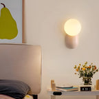 Macaron Resin Globe Wall Light For Bedroom