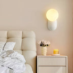 Macaron Resin Globe Wall Light For Bedroom