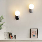 Macaron Resin Globe Wall Light For Bedroom