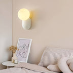 Macaron Resin Globe Wall Light For Bedroom