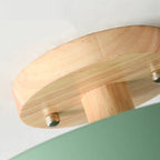 Scandinavian Macaron Drum Wooden Ceiling Light
