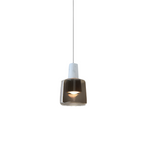 Minimalistische LED-Pendelleuchte aus Marmorglas