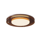 Mid Century Modern Geometric LED Brown Ceiling Light