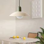 Mid Century Modern Saucer Colorful Pendant Light