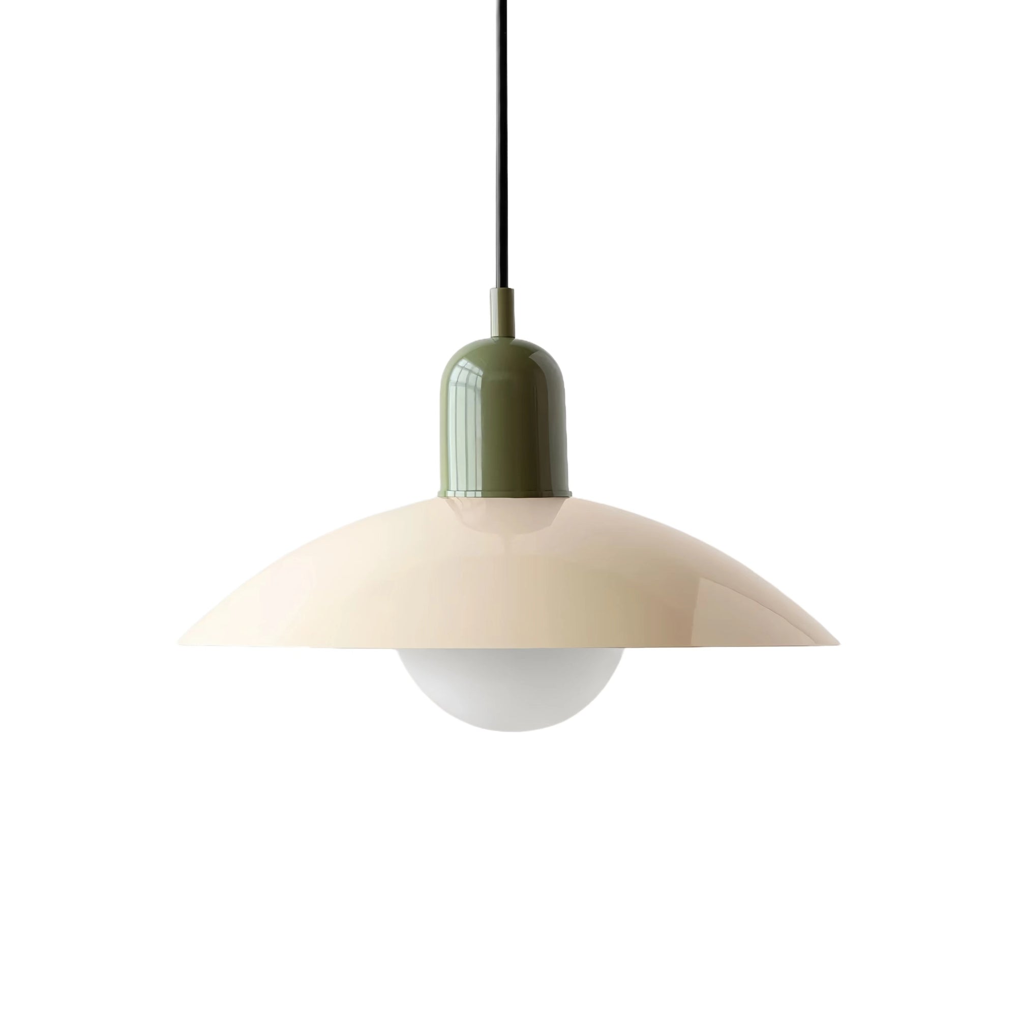 Mid Century Modern Saucer Colorful Pendant Light