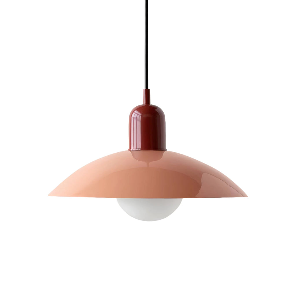 Mid Century Modern Saucer Colorful Pendant Light