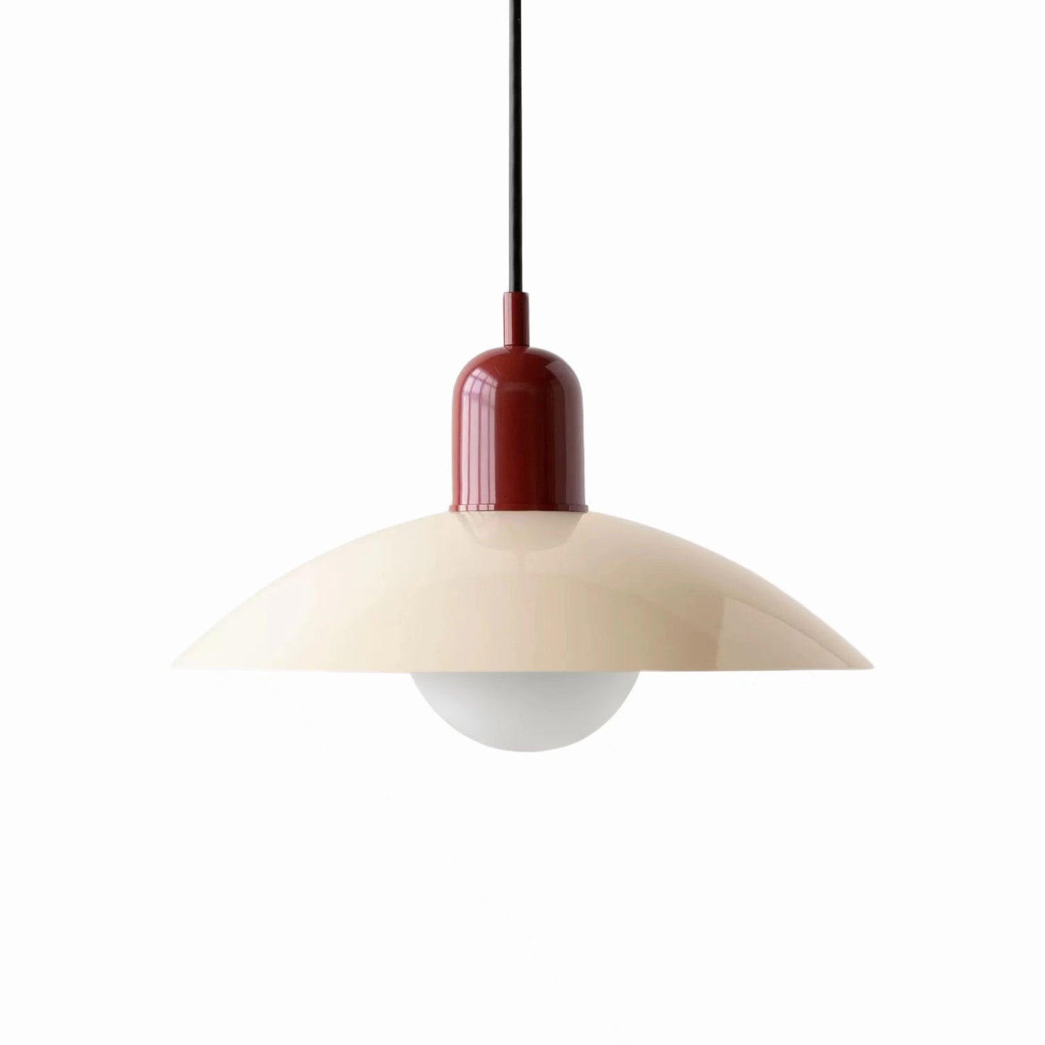 Mid Century Modern Saucer Colorful Pendant Light