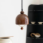 Mid Century Vintage Glass Pendant Light