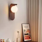 Minimalist Arc Plate Globe Wall Lamp