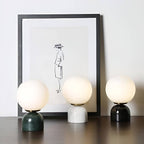 Minimalist Marble Glass Globe Table Lamp