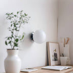 Modern Bauhaus Simple Wall Light with Glass Shade