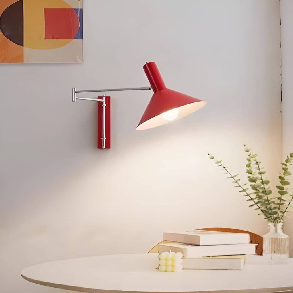 Modern Bauhaus Swing Arm Extendable Wall Light