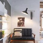 Modern Bauhaus Swing Arm Extendable Wall Light