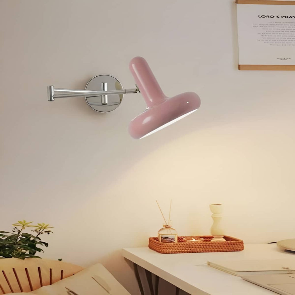 Modern Bedside Reading Wall Light with Extendable Arm