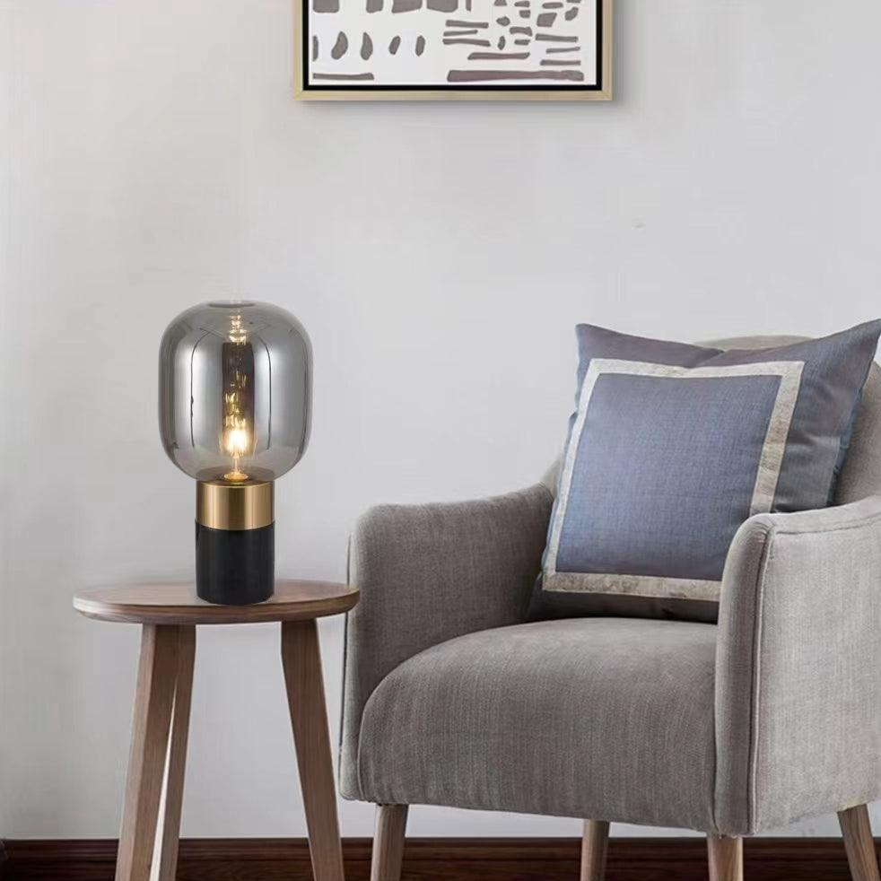 Modern Capsule Marble Glass Table Lamp