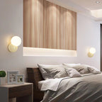 Modern Cream Orb Glass Wall Light