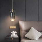 Modern Creative Bucket Shape Glass Pendant Light