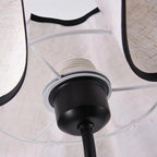 Modern Fabric Art Deco Black Table Lamp