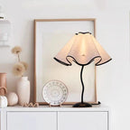 Modern Fabric Art Deco Black Table Lamp