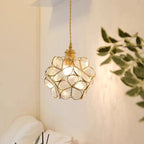 Modern Flower Petal Glass Pendant Light